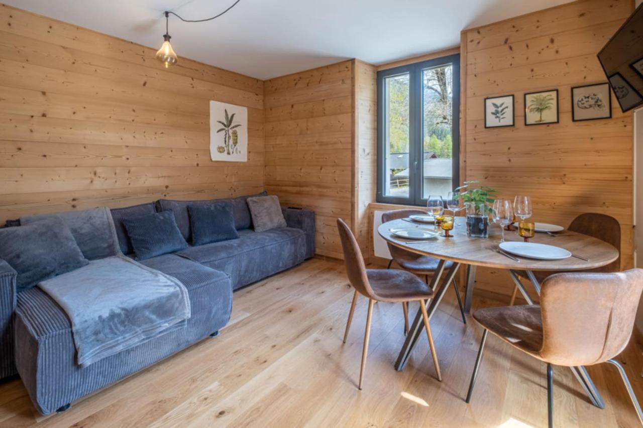 Newly Renovated Apartment With Mont Blanc View Chamonix Kültér fotó