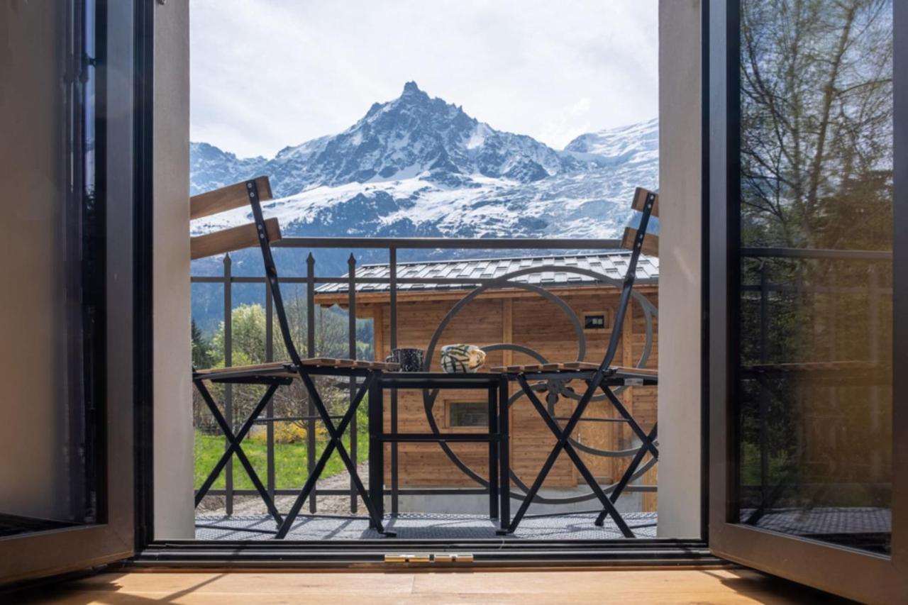Newly Renovated Apartment With Mont Blanc View Chamonix Kültér fotó